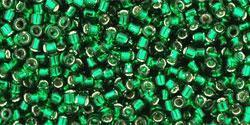 CB11T36 Toho Treasure 11/0 Emerald Silverlined
