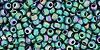 SB11T706 Toho 11/0 Teal Iris Matte