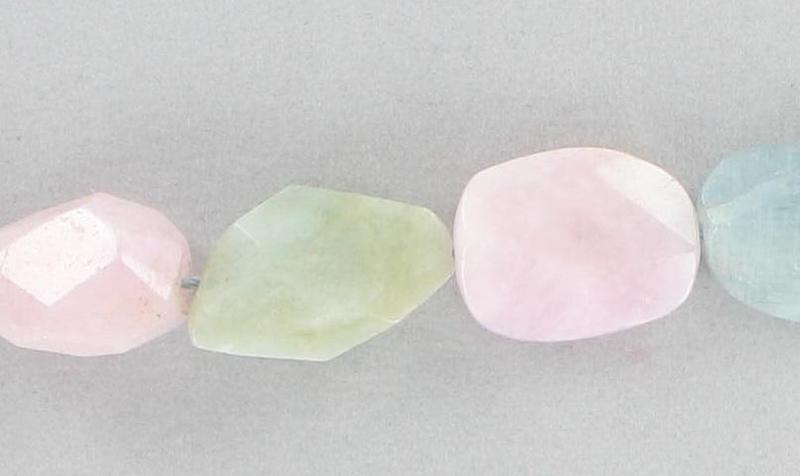 1295545 Morganite & Aquamarine Nuggets 17x21mm