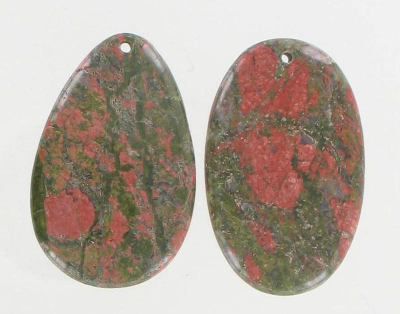 1998000 Unakite 35x60mm Pendant