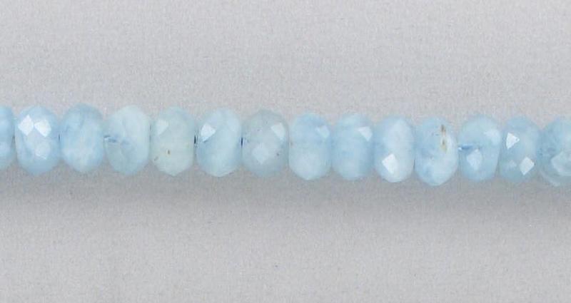 10352871 Aquamarine 9mm Rondel, Faceted