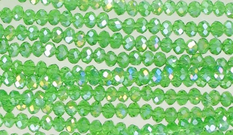 2262104 Chinese Crystals 6mm Peridot Ab