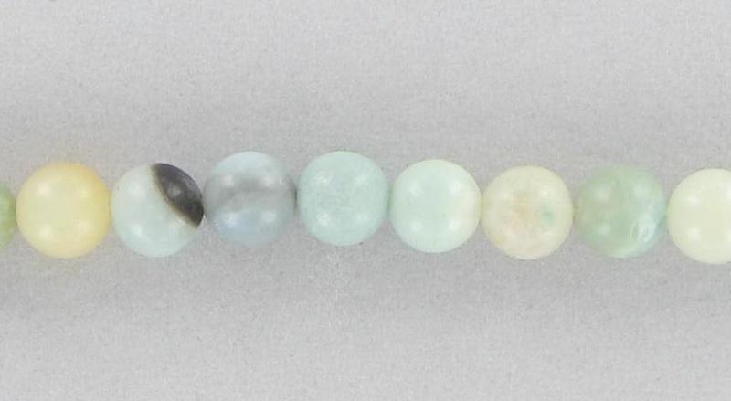 1017010 Amazonite Black Cloudy 10mm